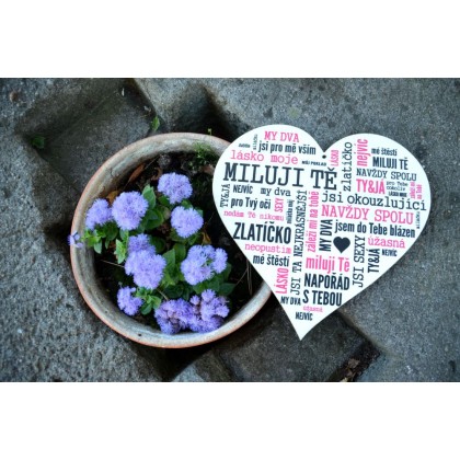 Zamilované srdce - růžová