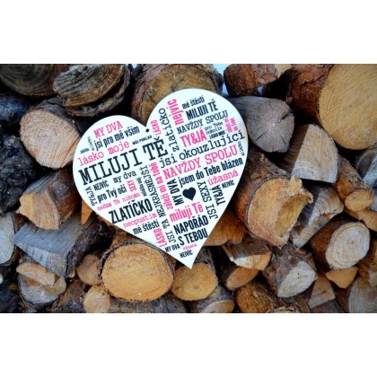 Zamilované srdce - růžová