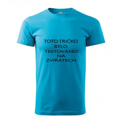 Tričko testováno na zvířatech