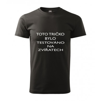 Tričko testováno na zvířatech