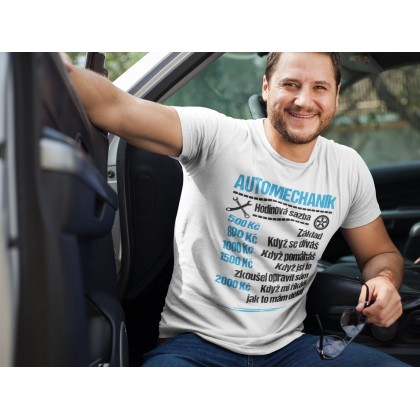 Tričko Automechanik - sazba