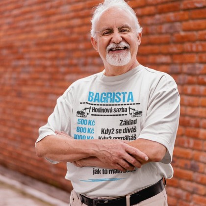Tričko Bagrista - sazba