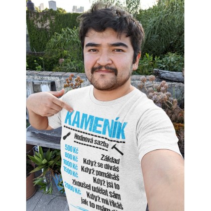 Tričko kameník - sazba