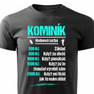 Tričko Kominík - sazba