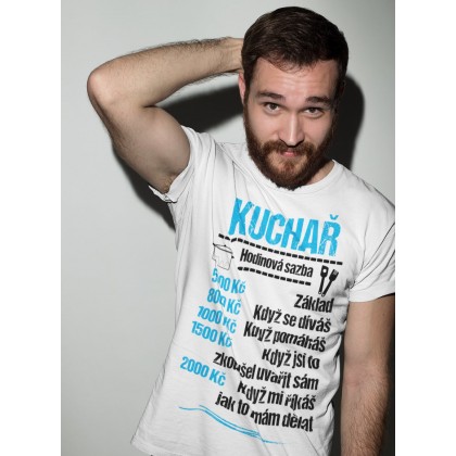 Tričko Kuchař - sazba