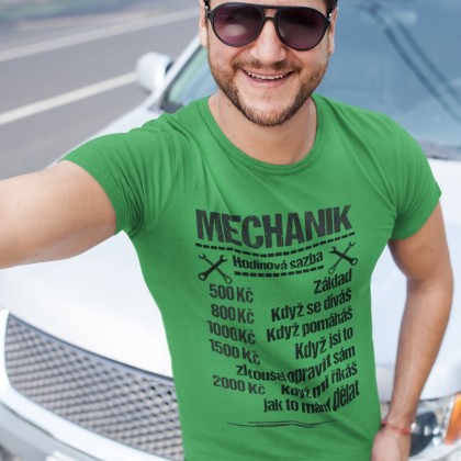 Tričko Mechanik - sazba