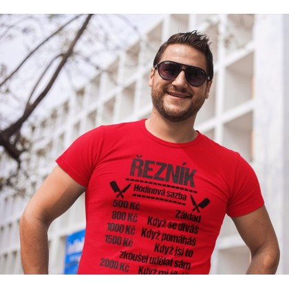Tričko Řezník - sazba