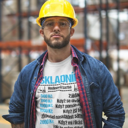 Tričko Skladník - sazba