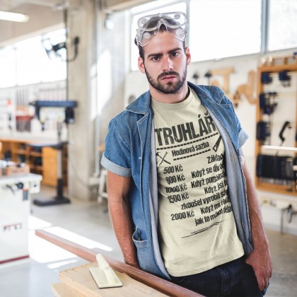 Tričko Truhlář - sazba